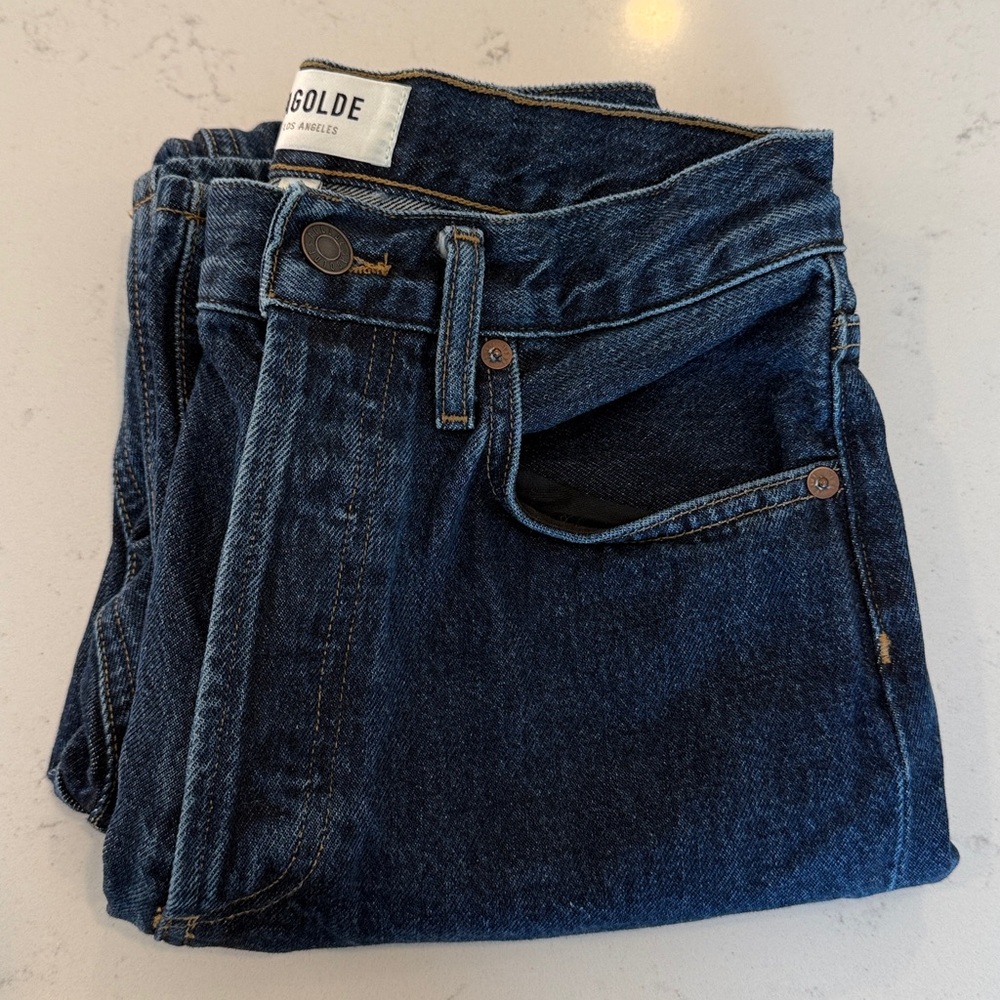 Agolde Dark Blue Denim Jeans Size 25